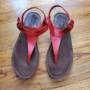 Mossimo red leather sandals